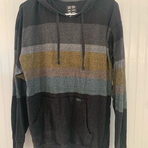 Billabong Men's Multicolor Striped Hoodie